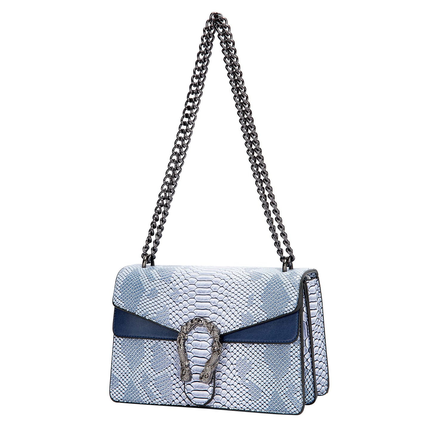 Leather Shoulder Bag Chain Purse GG Inspired