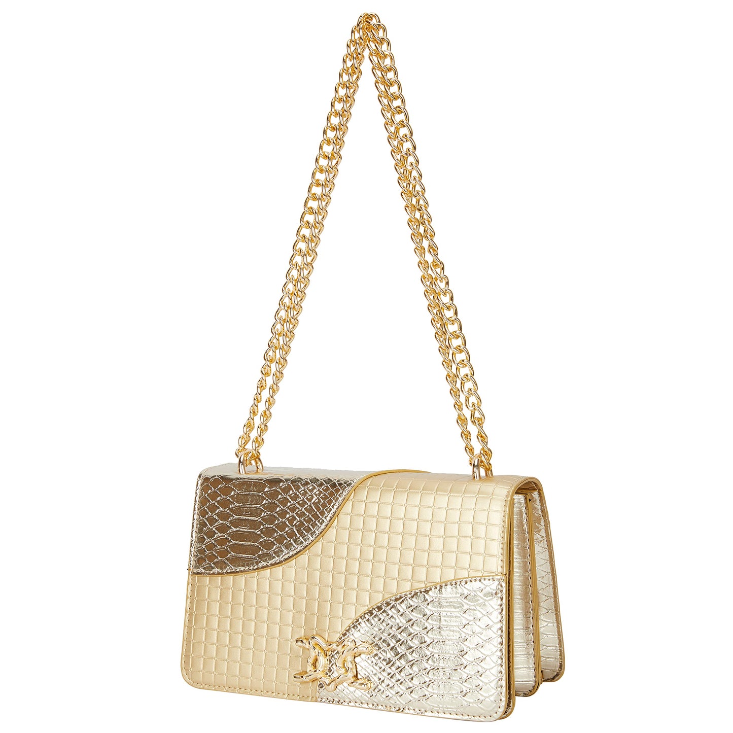 Leather Shoulder Bag Chain Purse GG Inspired