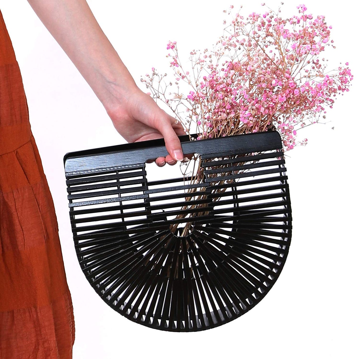 Miuco Womens Bamboo Handbag Handmade