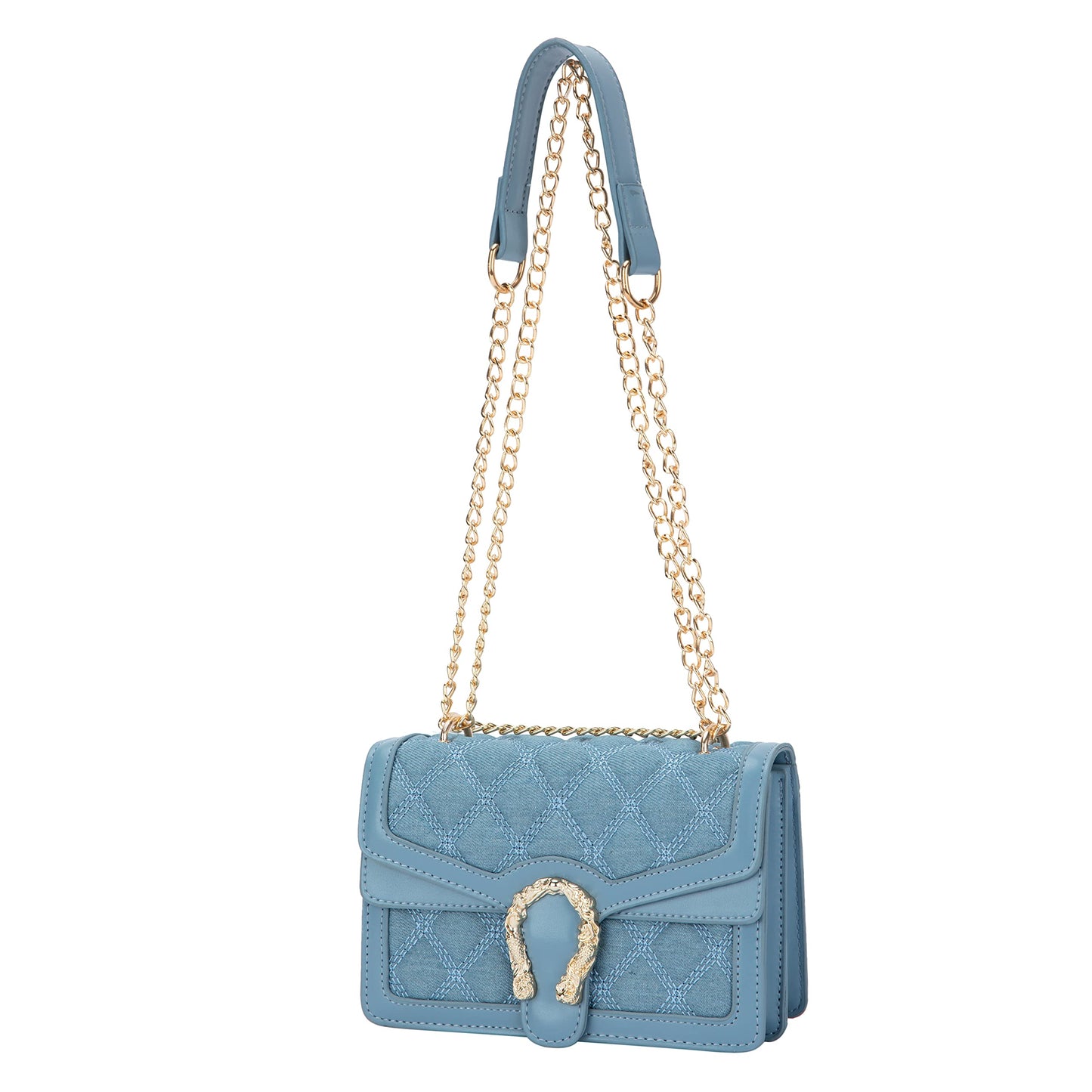 Leather Shoulder Bag Chain Purse GG Inspired
