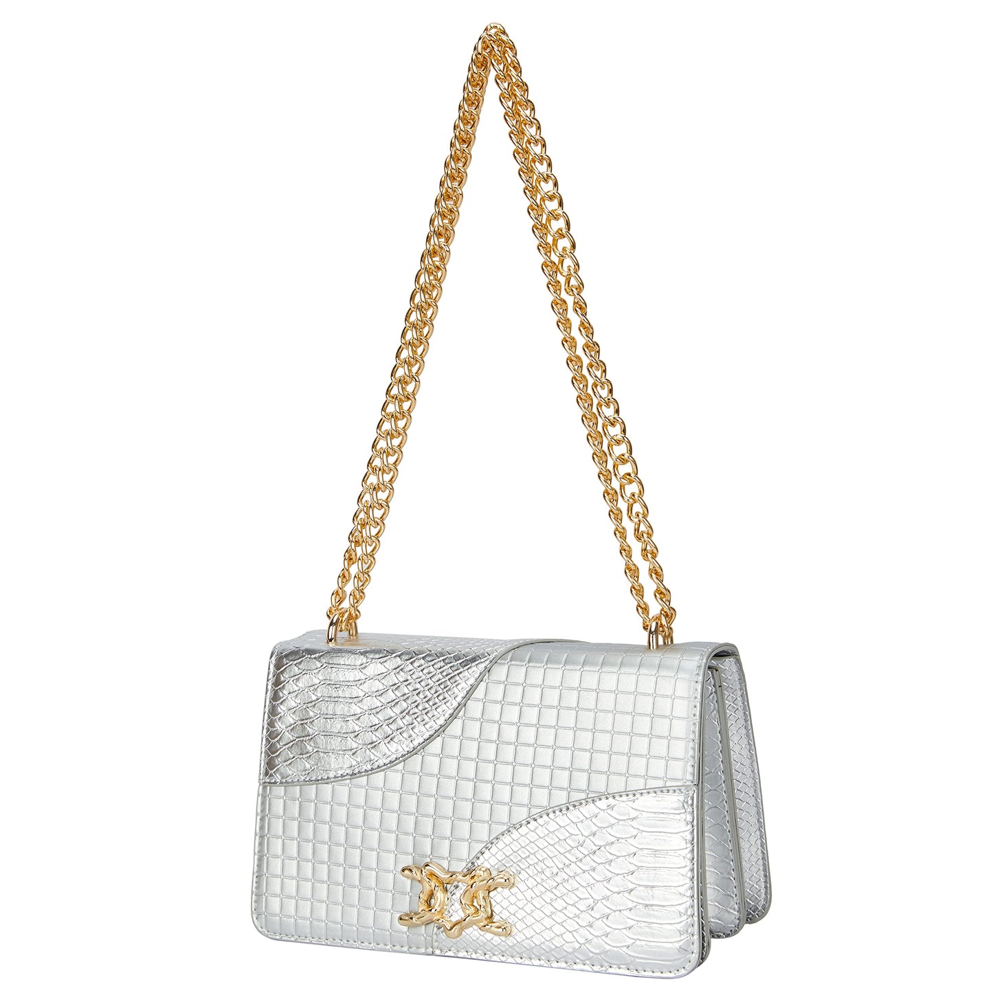 Leather Shoulder Bag Chain Purse GG Inspired