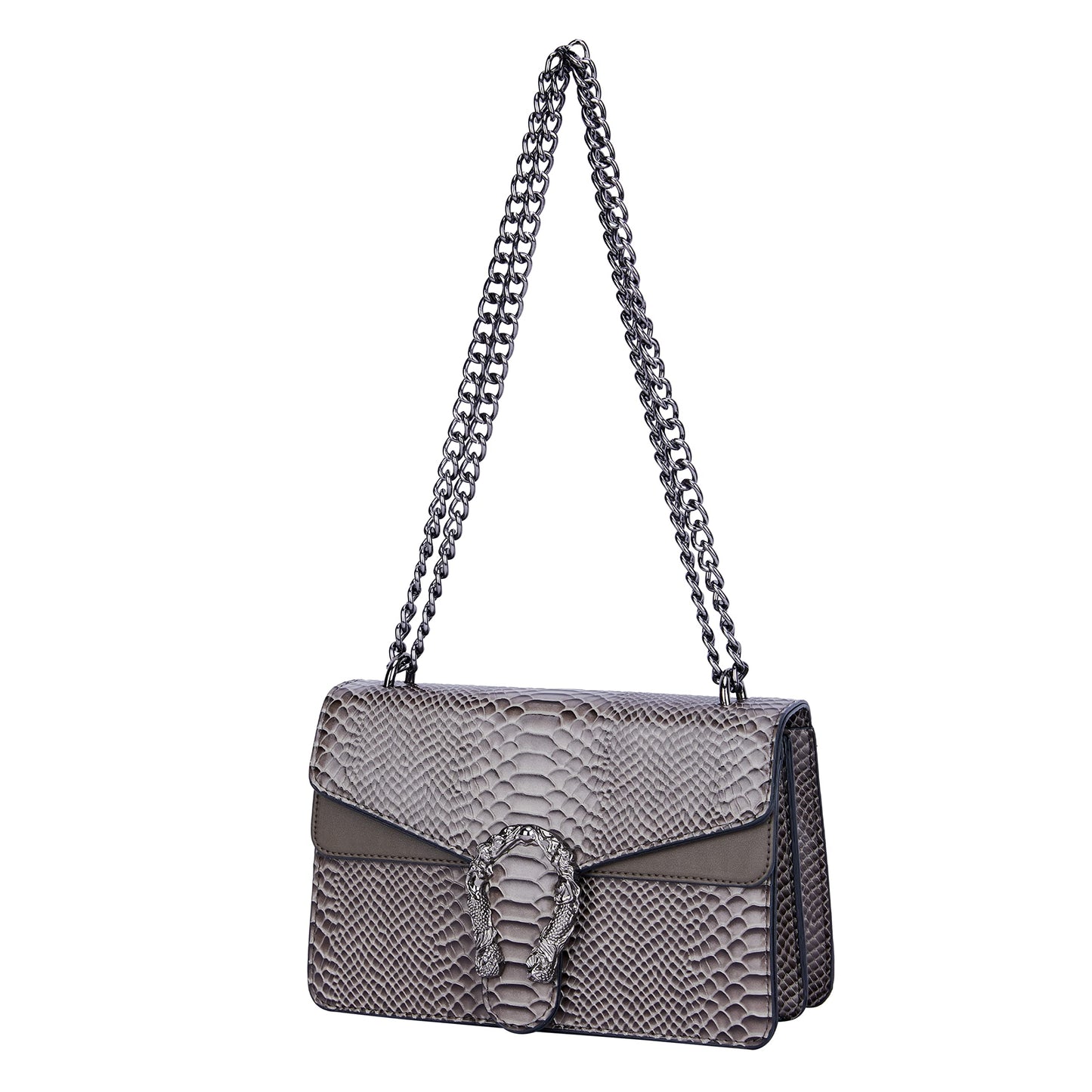 Leather Shoulder Bag Chain Purse GG Inspired