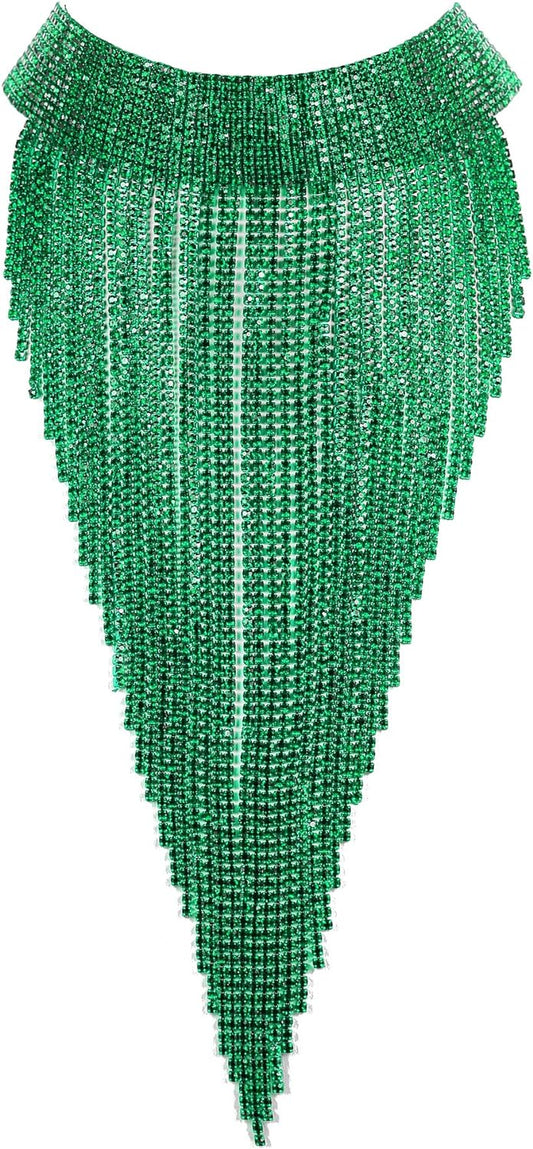 Flyonce Rhinestone Statement Necklace