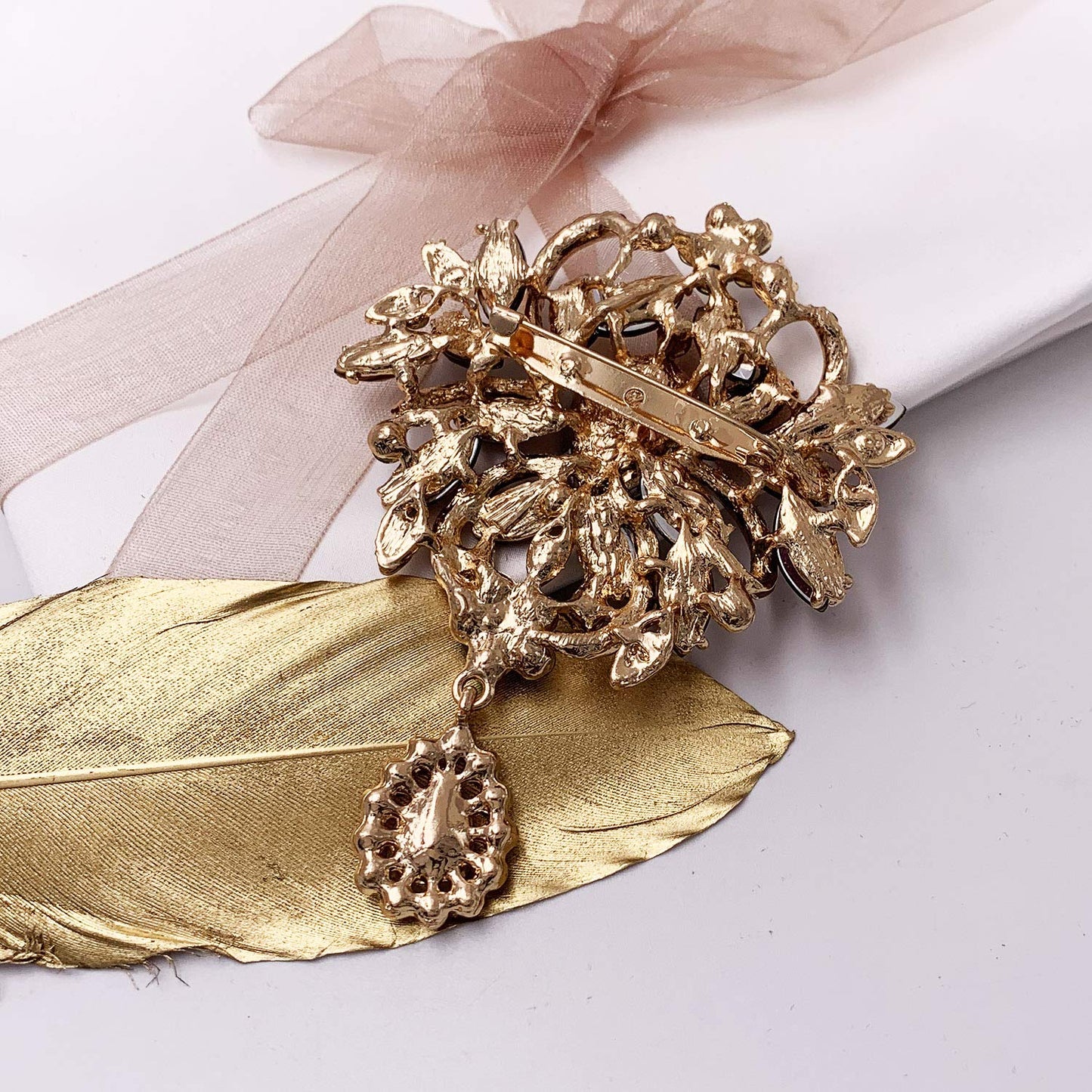 Crystal Rhinestone Bouquet Brooch Pin - A&S All things Glam Boutique