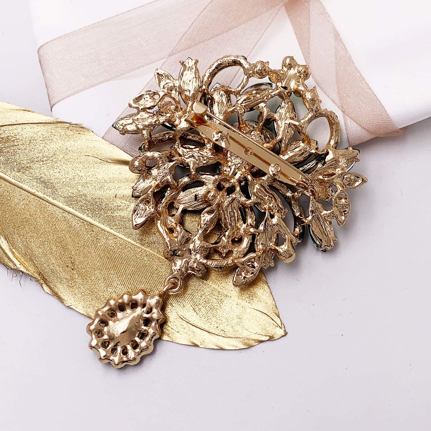 Crystal Rhinestone Bouquet Brooch Pin - A&S All things Glam Boutique