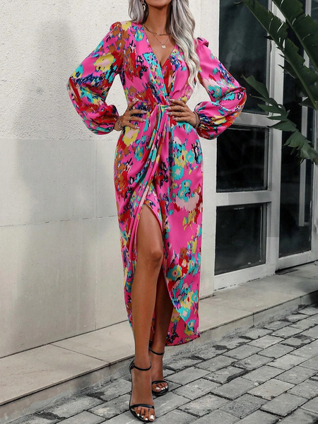 Vintage Print floral Dress - A&S All things Glam Boutique
