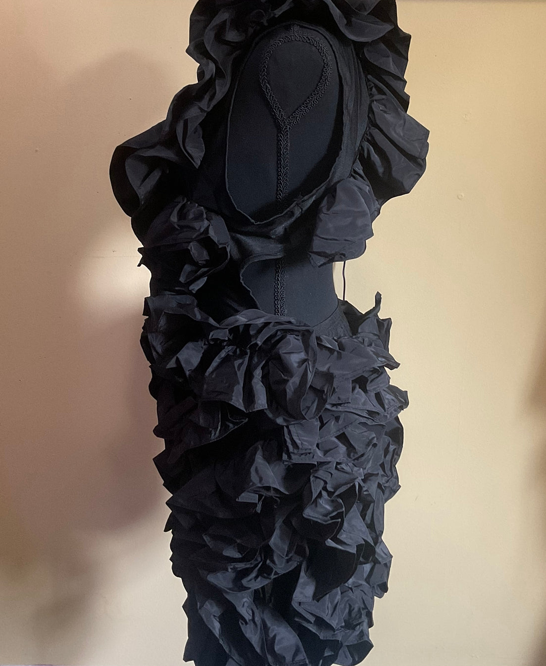 Open Back Ruched Ruffles Dress - A&S All things Glam Boutique