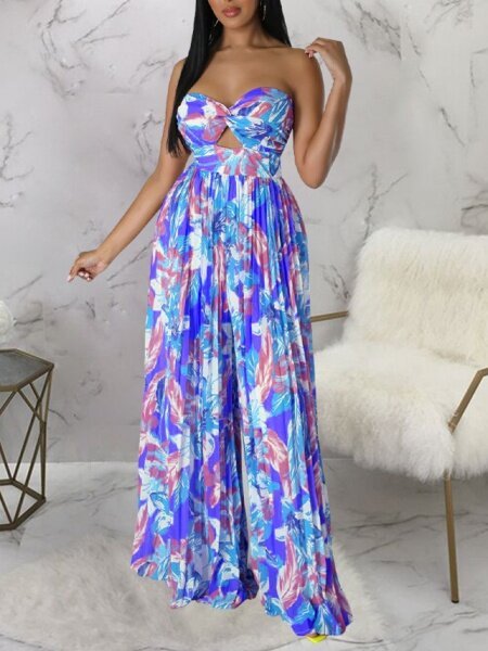 Sexy backless printed jumpsuit HWF57Y264N A&S All things Glam Boutique