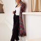 Knitted Fringed Long Cardigan - A&S All things Glam Boutique