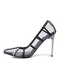 Diamante Clear High Heel Cage Pumps - A&S All things Glam Boutique