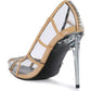 Diamante Clear High Heel Cage Pumps - A&S All things Glam Boutique