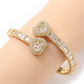 Heart Bangle Bracelet