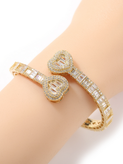 Heart Bangle Bracelet