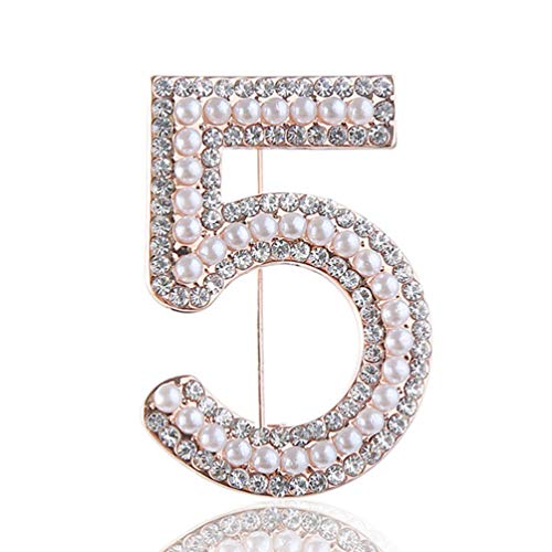 Celebrity Designer Pearl Rhinestone Pins Brooches  #5 - A&S All things Glam Boutique