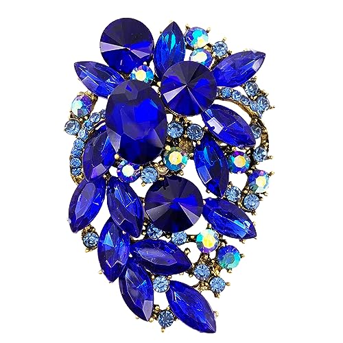 SELOVO Rhinestone Statement Brooch Pin - A&S All things Glam Boutique