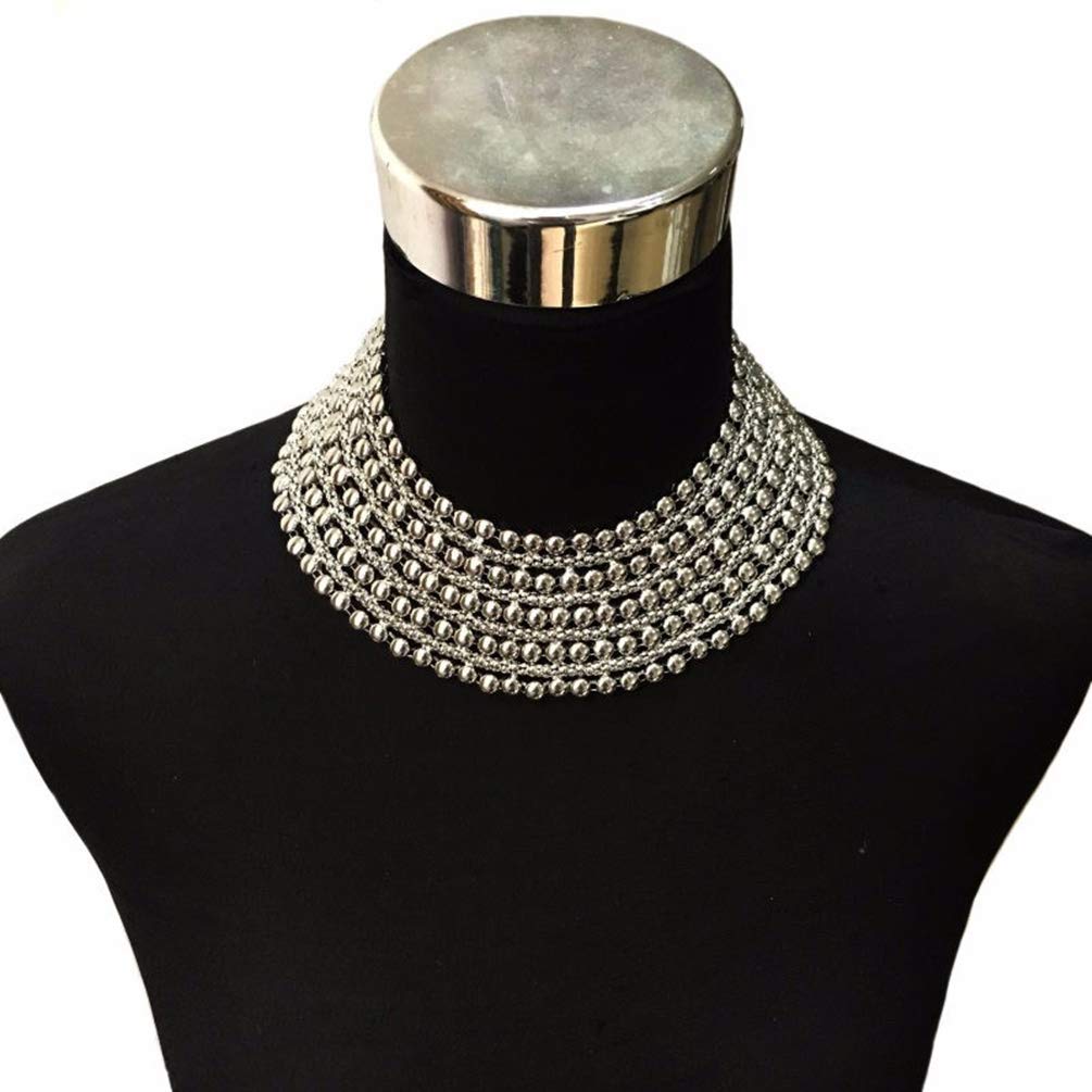 Chunky Metal Statement Necklace - A&S All things Glam Boutique