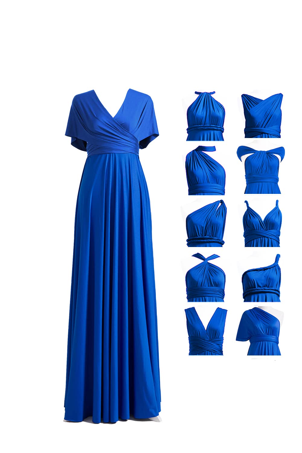 Bridesmaid Dress,  Multi-Way  Twist Wrap Dress