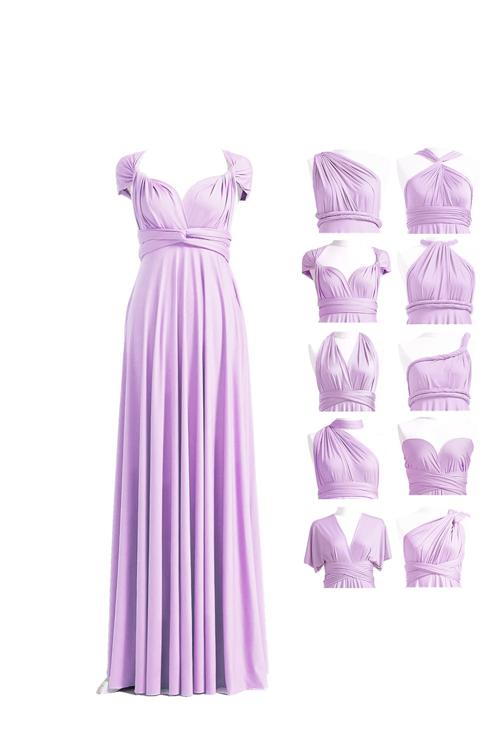 Bridesmaid Dress,  Multi-Way  Twist Wrap Dress