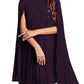 Rooscier Women's Mock Neck Cloak Sleeve Pleated Keyhole Back Flowy Party Midi Dress