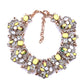 Bib Statement Necklace Colorful Glass Crystal Collar Choker Necklace - A&S All things Glam Boutique