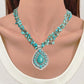 COLORFUL BLING Boho Imitation Turquoise Collar Bib Necklace - A&S All things Glam Boutique