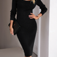 Elegant And Graceful Slim Fit Knitted Midi Dress - A&S All things Glam Boutique