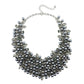 Bocar Fashion Crystal Chunky Collar Statement Necklace Earring Set for Women Gift