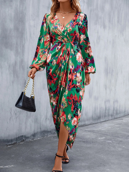 Vintage Print floral Dress - A&S All things Glam Boutique