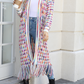 Knitted Fringed Long Cardigan - A&S All things Glam Boutique