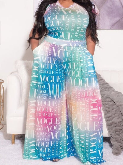 Summer bright color vogue Printed Two-Piece Set  HCZ7NQ6PHN A&S All things Glam Boutique