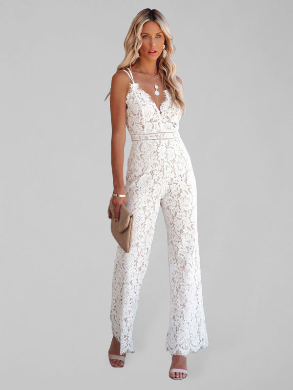 Elegant Lace Jumpsuit - A&S All things Glam Boutique